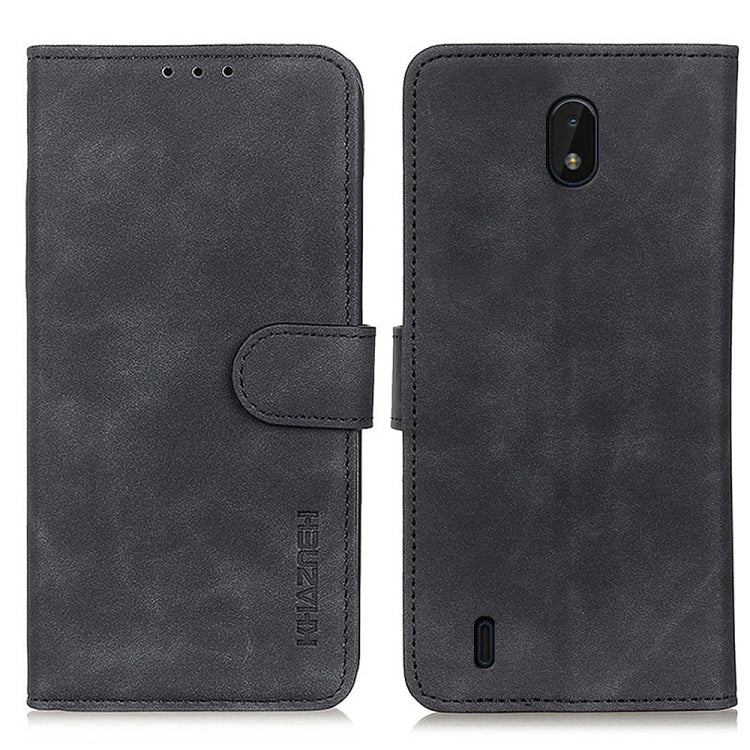 For Nokia C01 Plus KHAZNEH Retro Texture PU + TPU Horizontal Flip Leather Case with Holder & Card Slots & Wallet