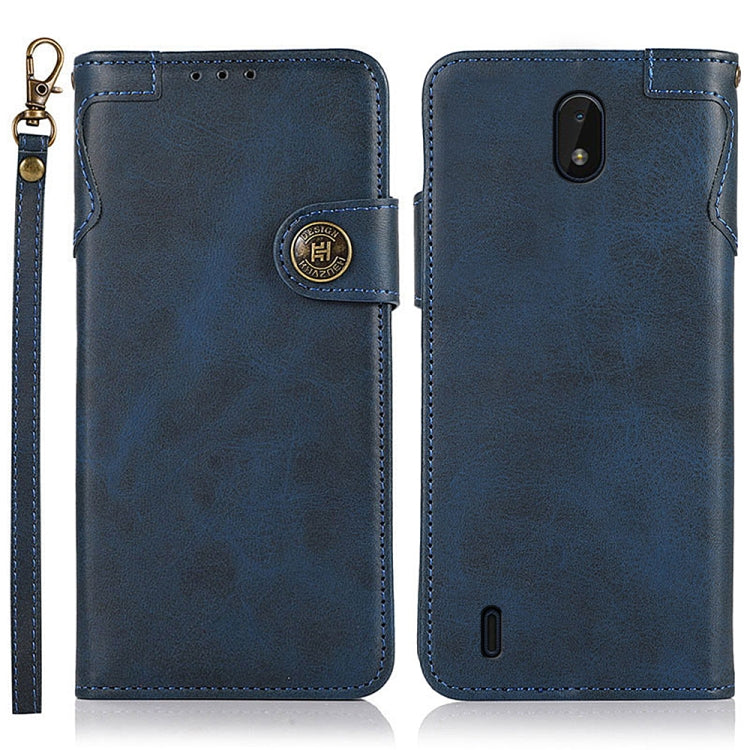 For Nokia C01 Plus KHAZNEH Dual-Splicing Cowhide Texture Horizontal Flip Leather Case with Holder & Card Slots & Wallet & Photo Frame & Lanyard