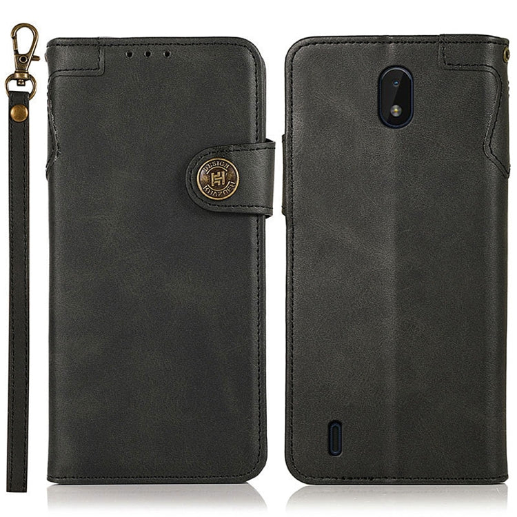 For Nokia C01 Plus KHAZNEH Dual-Splicing Cowhide Texture Horizontal Flip Leather Case with Holder & Card Slots & Wallet & Photo Frame & Lanyard