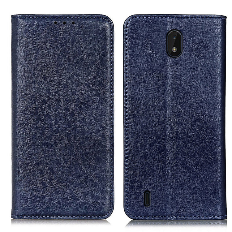 For Nokia C01 Core Magnetic Crazy Horse Texture Horizontal Flip Leather Case with Holder & Card Slots & Wallet
