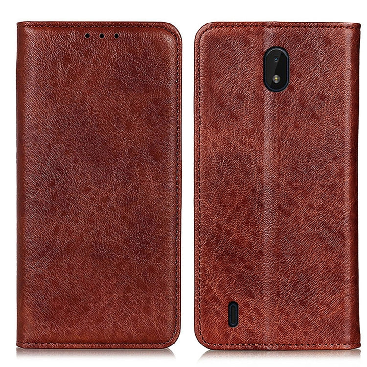 For Nokia C01 Plus Magnetic Crazy Horse Texture Horizontal Flip Leather Case with Holder & Card Slots & Wallet