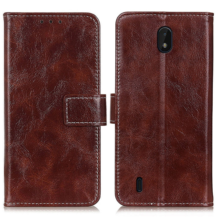 For Nokia C01 Plus Retro Crazy Horse Texture Horizontal Flip Leather Case with Holder & Card Slots & Photo Frame & Wallet