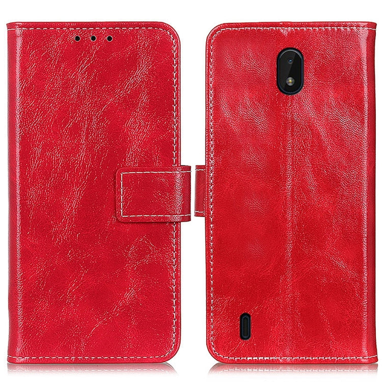 For Nokia C01 Plus Retro Crazy Horse Texture Horizontal Flip Leather Case with Holder & Card Slots & Photo Frame & Wallet