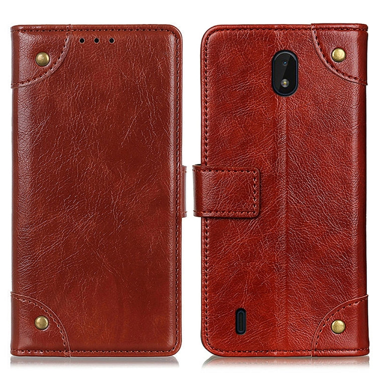 For Nokia C01 Core Copper Buckle Nappa Texture Horizontal Flip Leather Case with Holder & Card Slots & Wallet