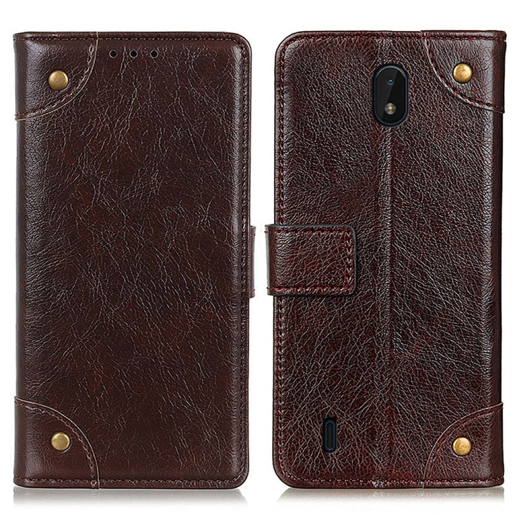 For Nokia C01 Core Copper Buckle Nappa Texture Horizontal Flip Leather Case with Holder & Card Slots & Wallet