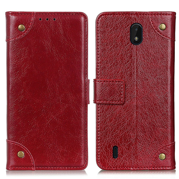 For Nokia C01 Plus Copper Buckle Nappa Texture Horizontal Flip Leather Case with Holder & Card Slots & Wallet