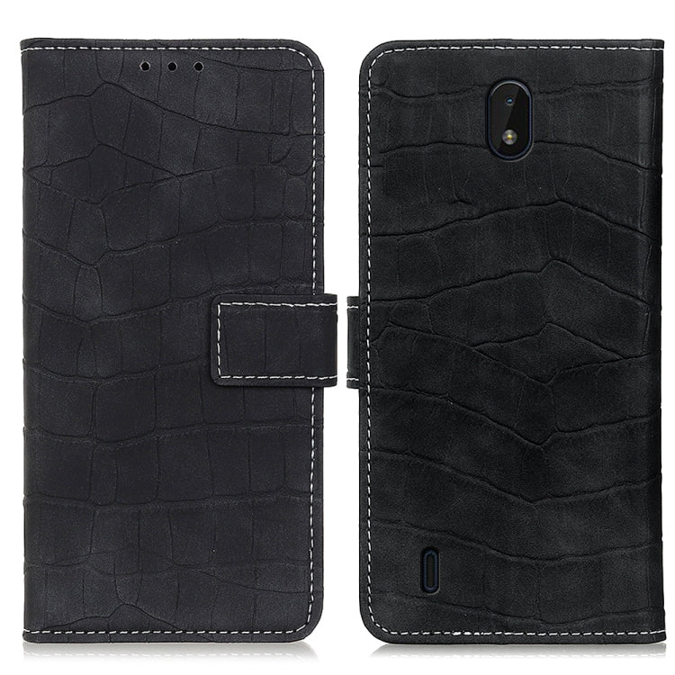 For Nokia C01 Plus Magnetic Crocodile Texture Horizontal Flip Leather Case with Holder & Card Slots & Wallet