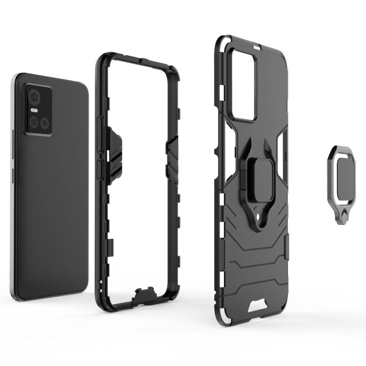 For vivo S10 / S10 Pro PC + TPU Shockproof Protective Case with Magnetic Ring Holder