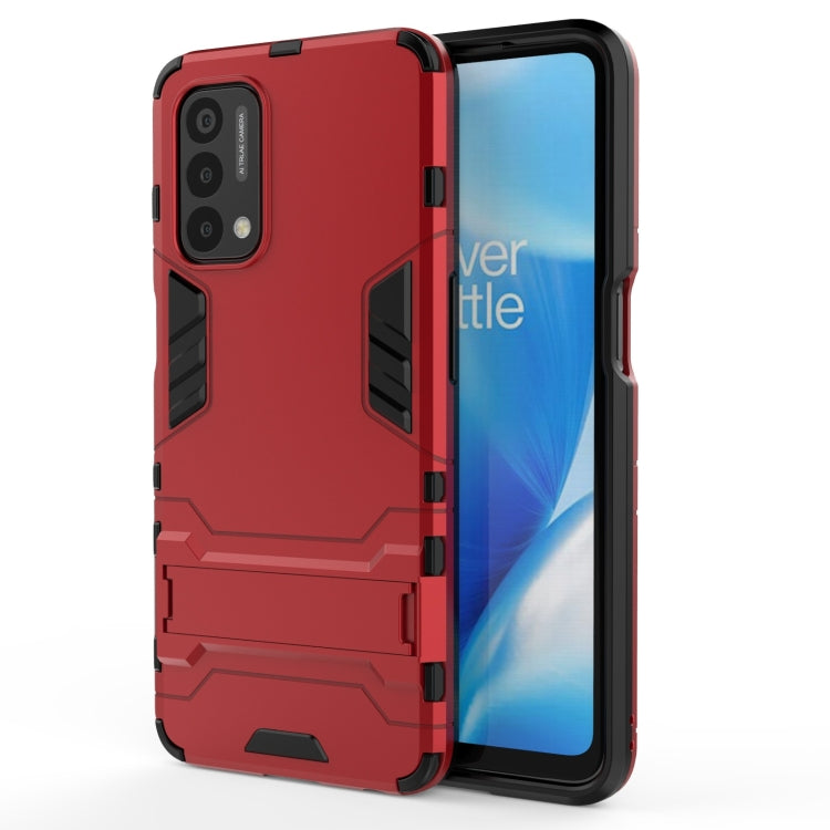 For OnePlus Nord N200 5G PC + TPU Shockproof Protective Case with Holder