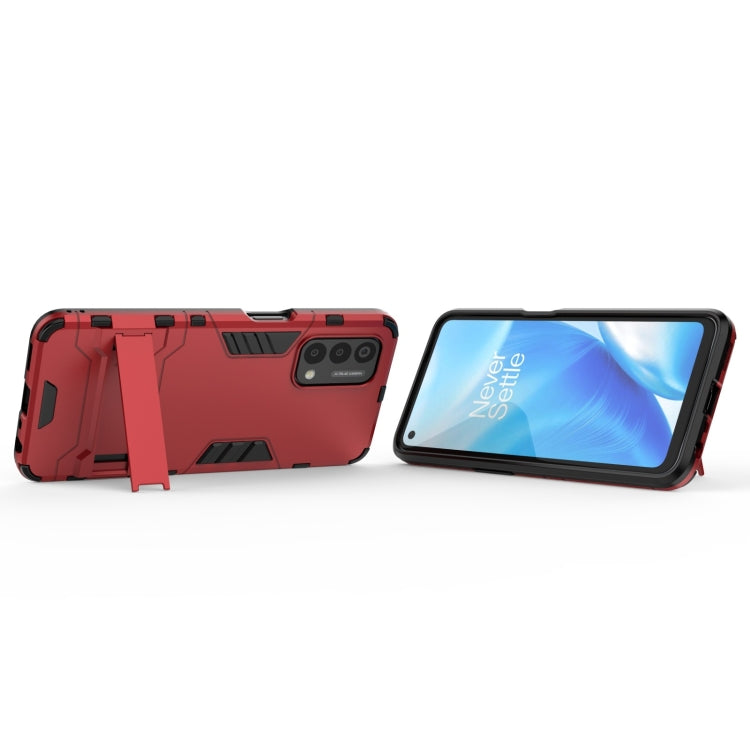For OnePlus Nord N200 5G PC + TPU Shockproof Protective Case with Holder
