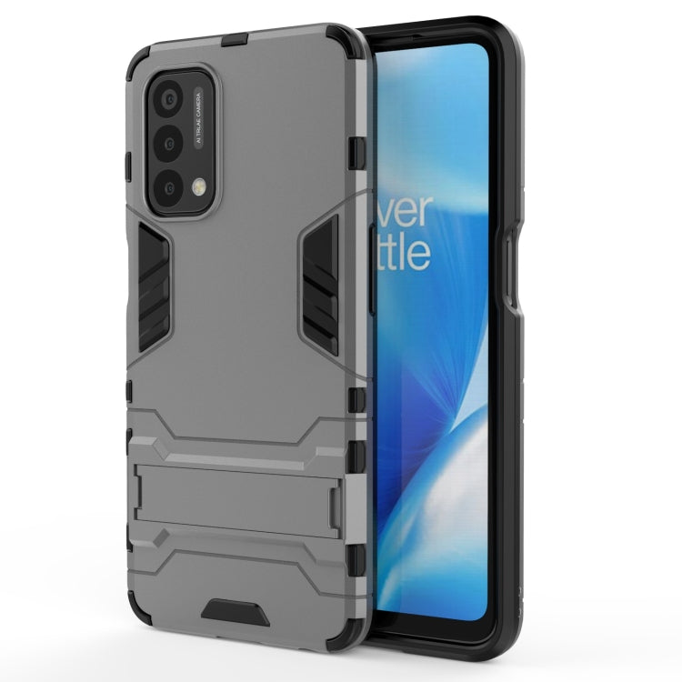 For OnePlus Nord N200 5G PC + TPU Shockproof Protective Case with Holder