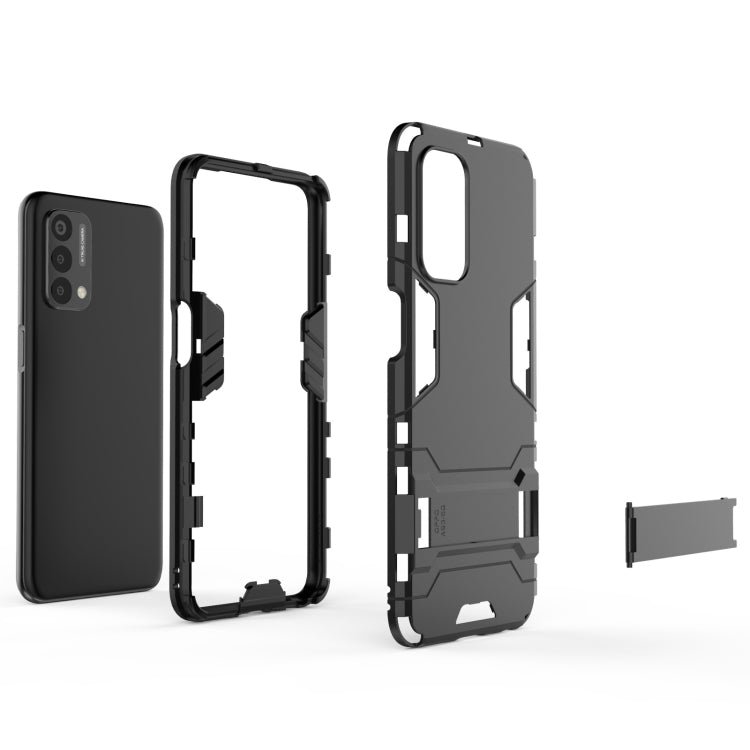 For OnePlus Nord N200 5G PC + TPU Shockproof Protective Case with Holder