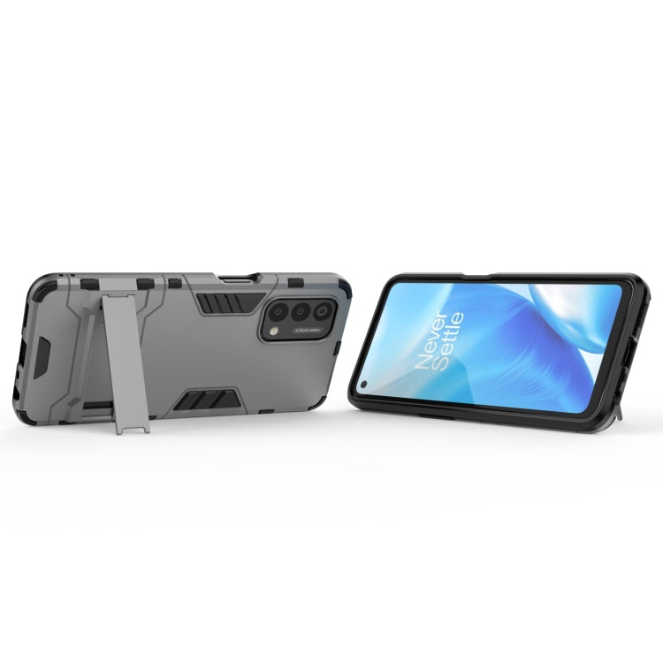 For OnePlus Nord N200 5G PC + TPU Shockproof Protective Case with Holder