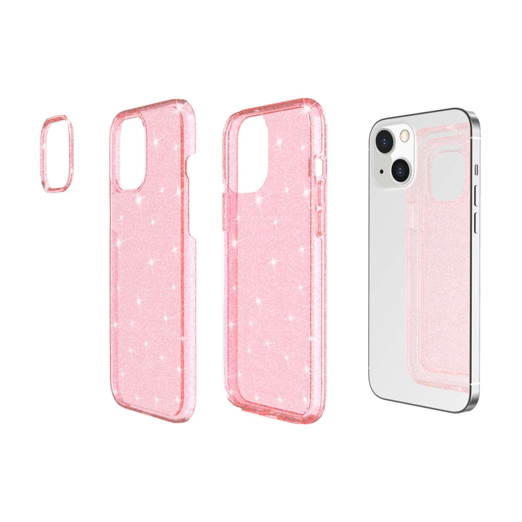 For iPhone 13 mini Shockproof Terminator Style Glitter Powder Protective Case