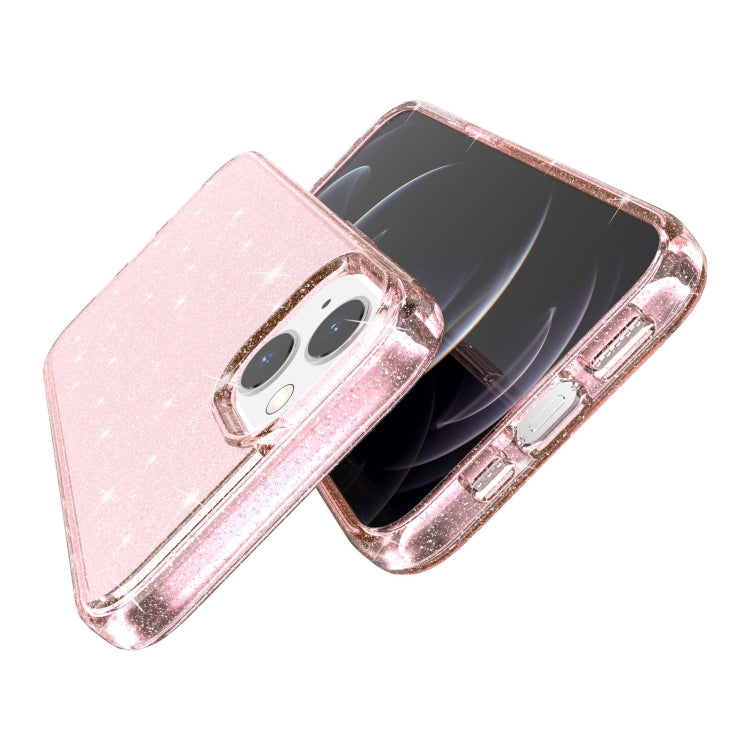 For iPhone 13 Shockproof Terminator Style Glitter Powder Protective Case