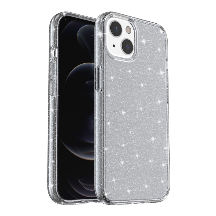 For iPhone 13 Shockproof Terminator Style Glitter Powder Protective Case