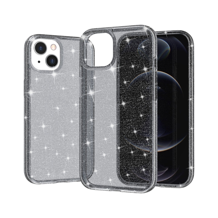 For iPhone 13 Shockproof Terminator Style Glitter Powder Protective Case