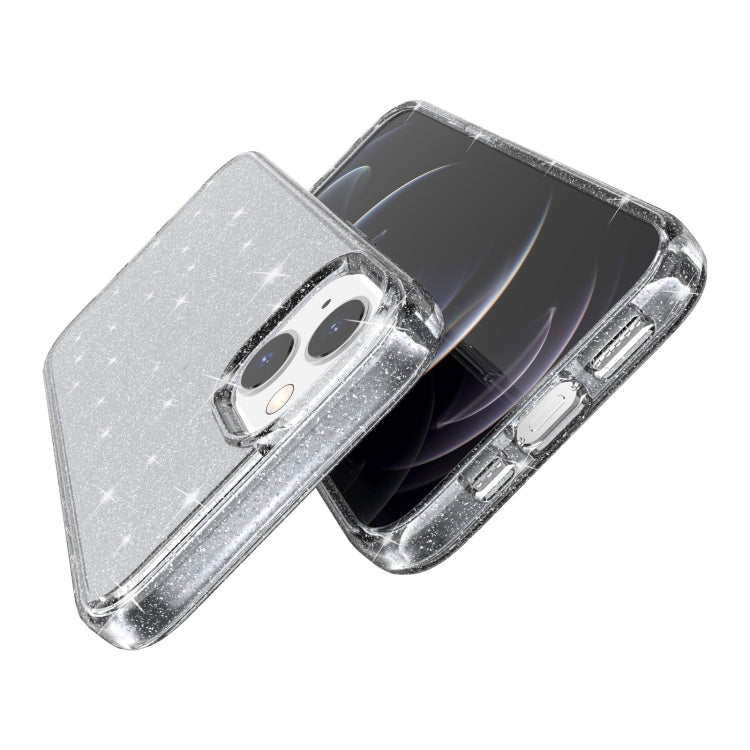 For iPhone 13 Shockproof Terminator Style Glitter Powder Protective Case