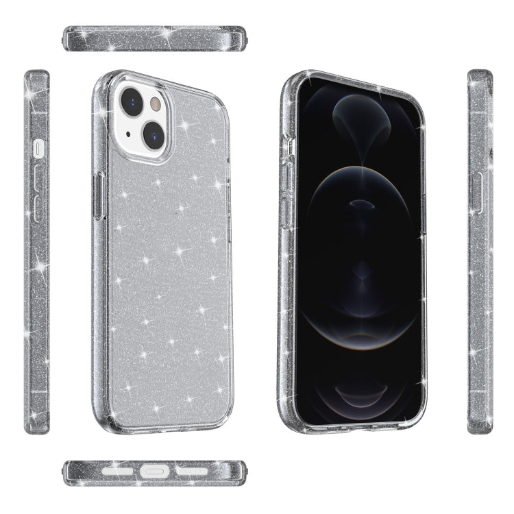 For iPhone 13 Shockproof Terminator Style Glitter Powder Protective Case