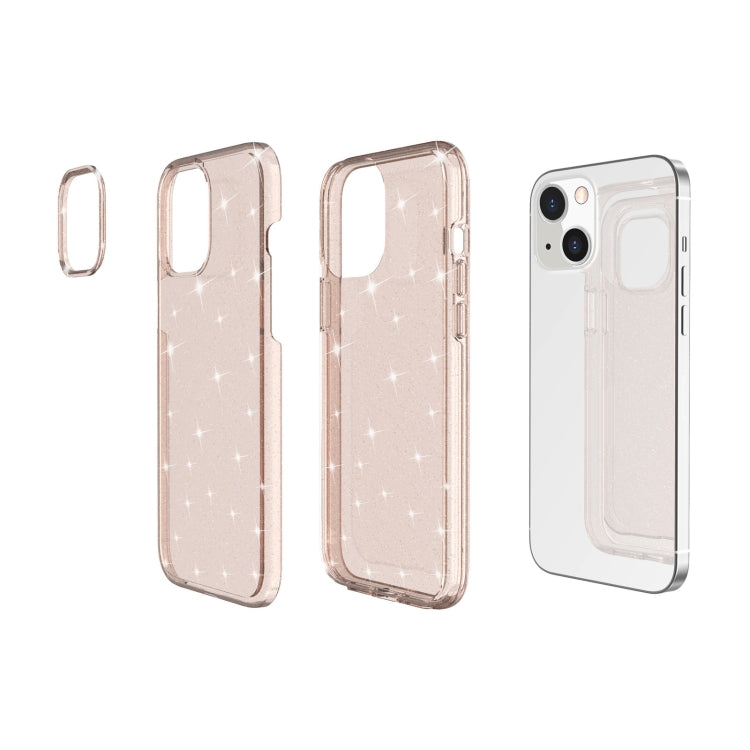 For iPhone 13 Shockproof Terminator Style Glitter Powder Protective Case