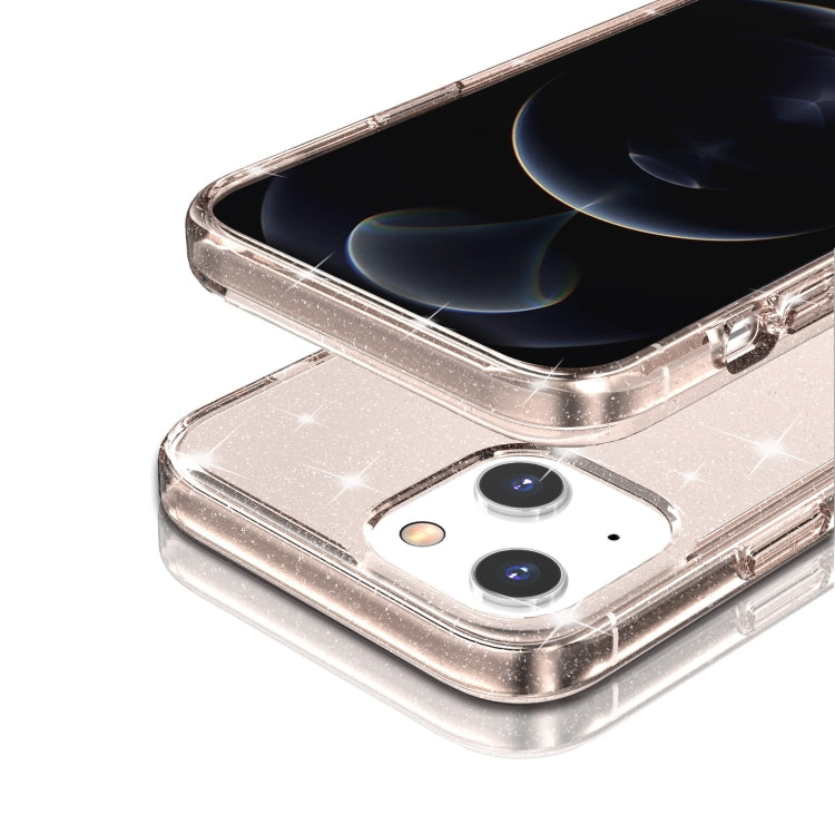 For iPhone 13 Shockproof Terminator Style Glitter Powder Protective Case