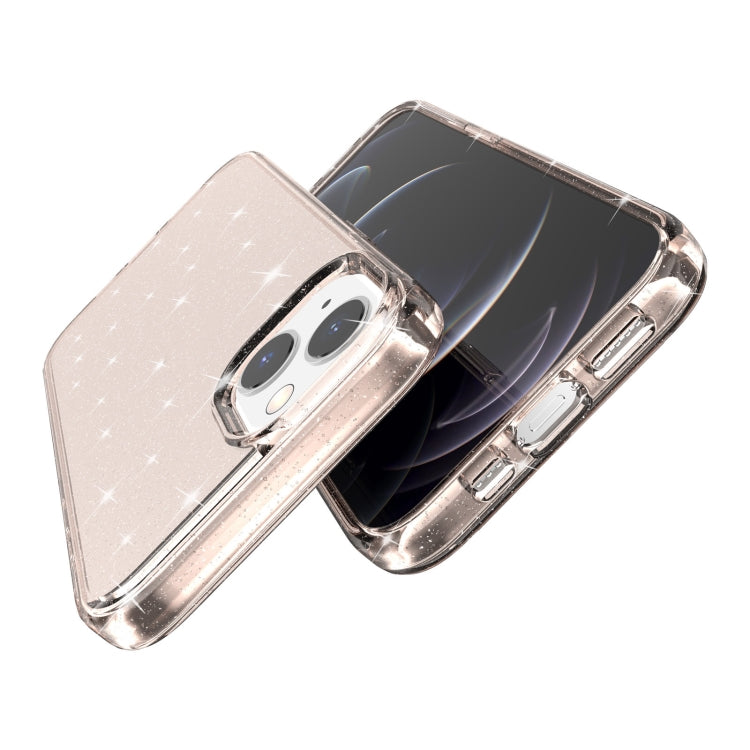 For iPhone 13 Shockproof Terminator Style Glitter Powder Protective Case