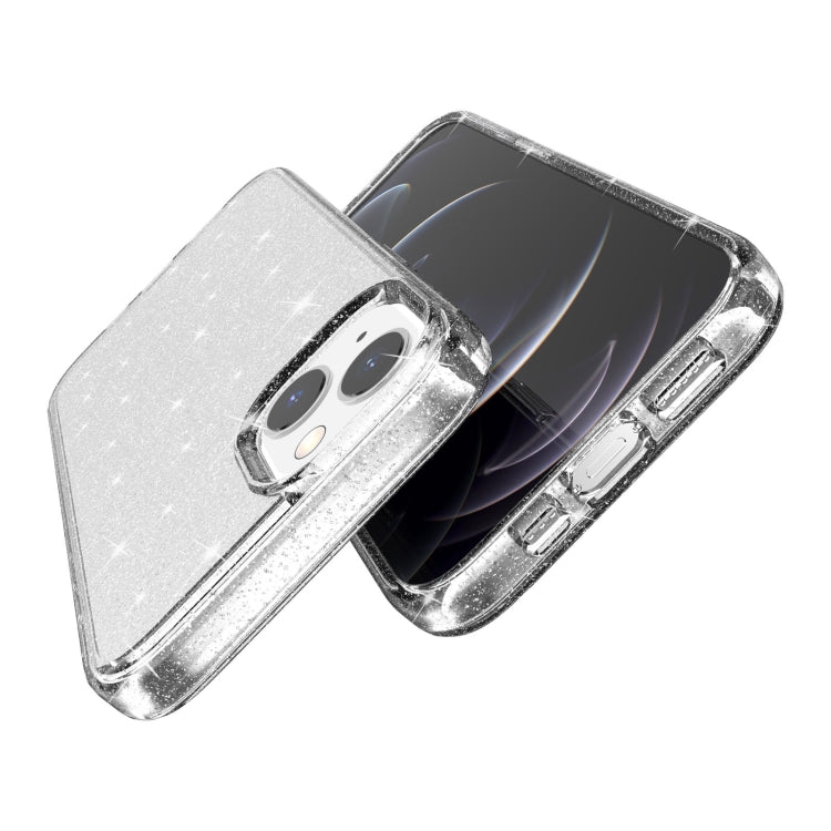 For iPhone 13 Shockproof Terminator Style Glitter Powder Protective Case