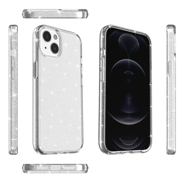 For iPhone 13 Shockproof Terminator Style Glitter Powder Protective Case