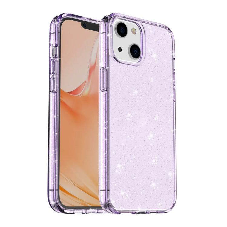 For iPhone 13 Shockproof Terminator Style Glitter Powder Protective Case