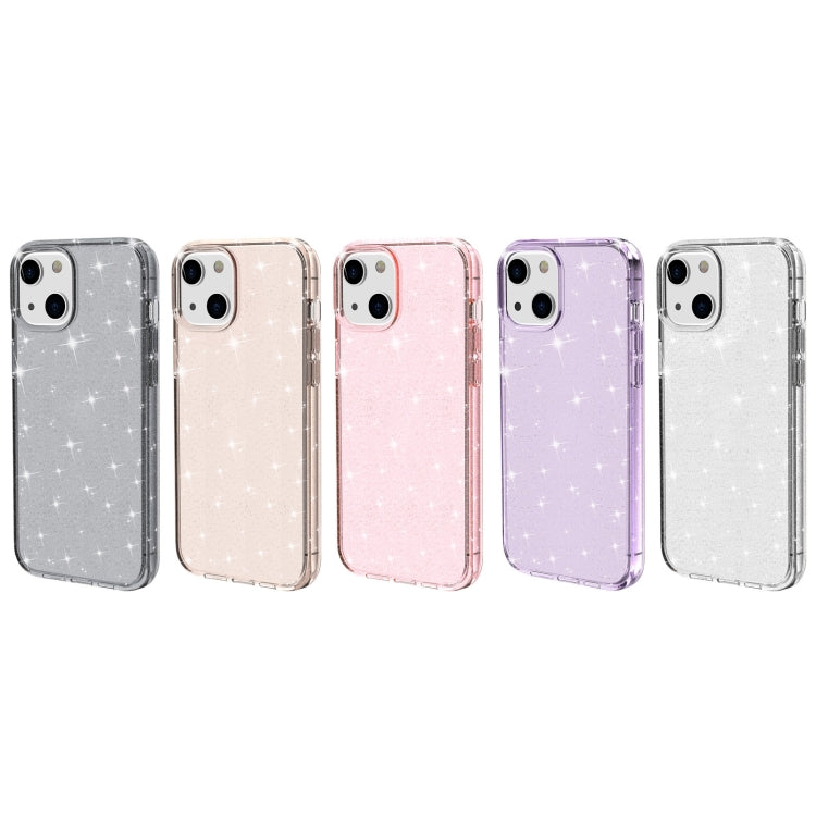 For iPhone 13 Shockproof Terminator Style Glitter Powder Protective Case