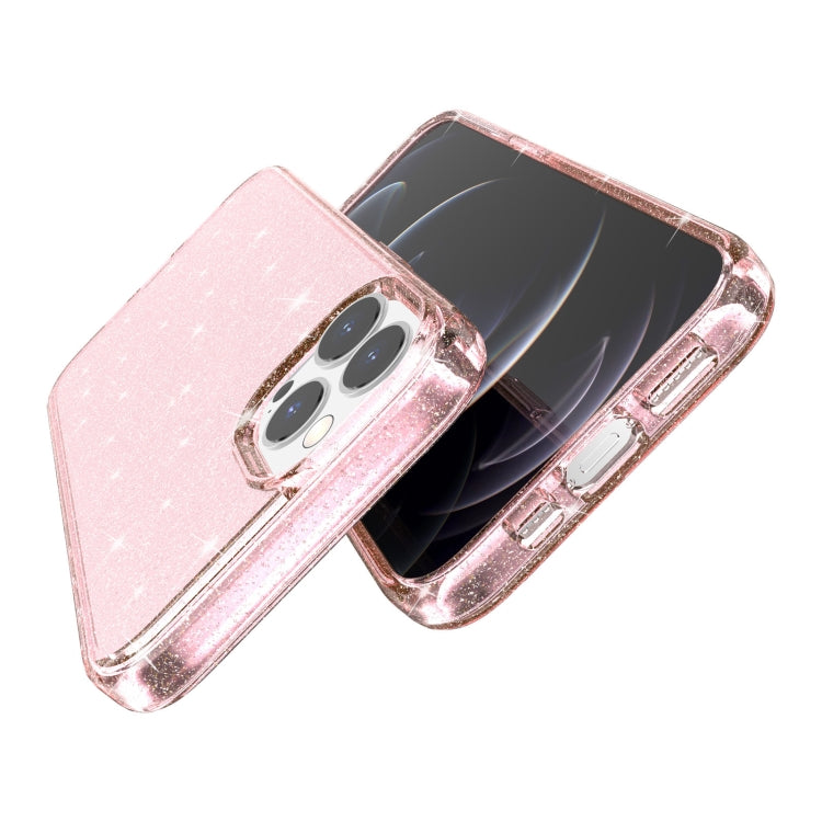 For iPhone 13 Pro Max Shockproof Terminator Style Glitter Powder Protective Case