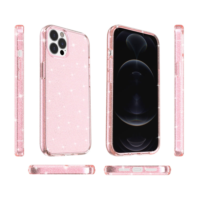 For iPhone 13 Pro Max Shockproof Terminator Style Glitter Powder Protective Case