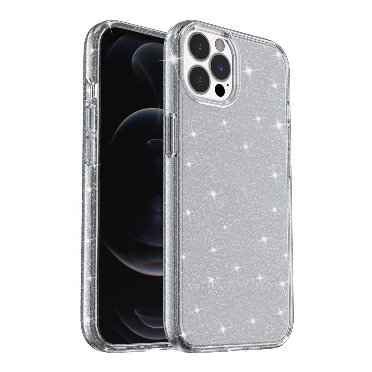 For iPhone 13 Pro Max Shockproof Terminator Style Glitter Powder Protective Case