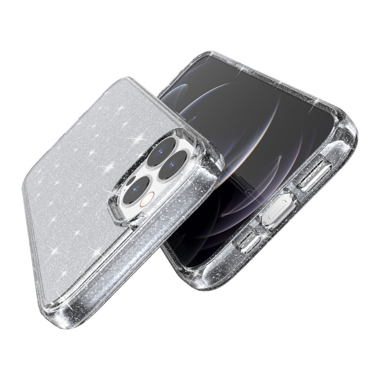 For iPhone 13 Pro Max Shockproof Terminator Style Glitter Powder Protective Case