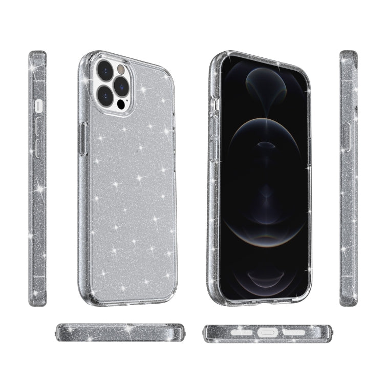 For iPhone 13 Pro Max Shockproof Terminator Style Glitter Powder Protective Case