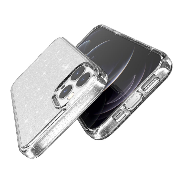For iPhone 13 Pro Max Shockproof Terminator Style Glitter Powder Protective Case