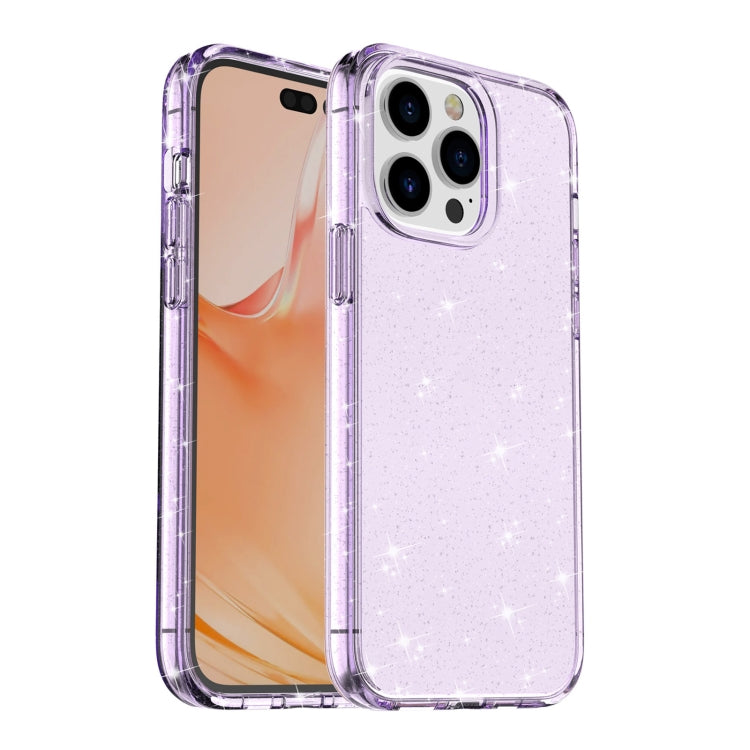 For iPhone 13 Pro Max Shockproof Terminator Style Glitter Powder Protective Case