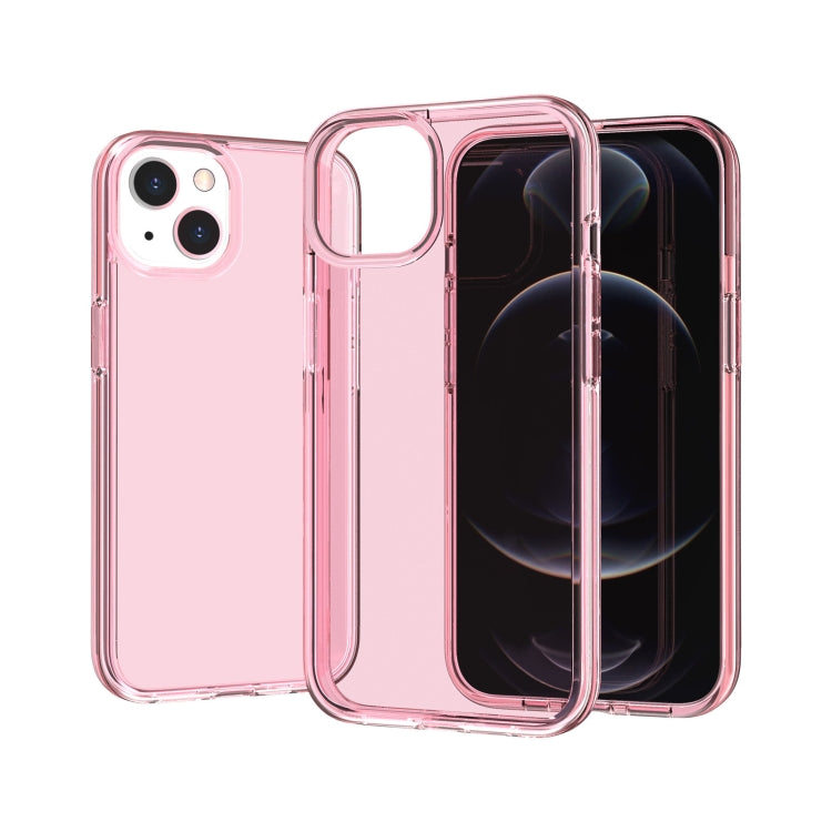 For iPhone 13 mini Shockproof Terminator Style Transparent Protective Case