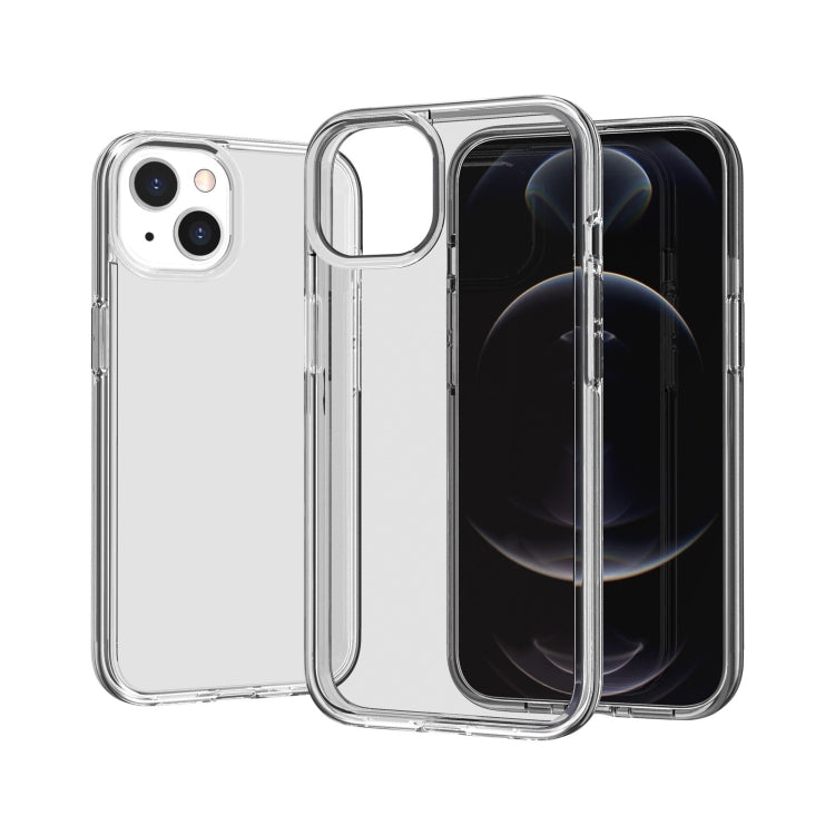 For iPhone 13 mini Shockproof Terminator Style Transparent Protective Case