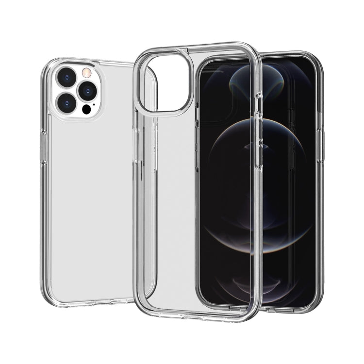 For iPhone 13 Pro Max Shockproof Terminator Style Transparent Protective Case
