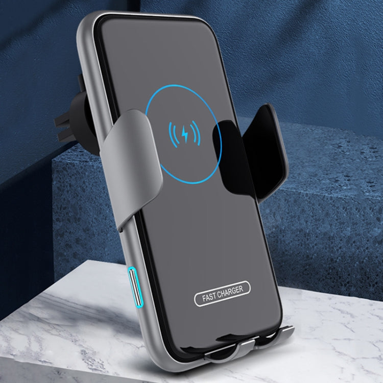 V8 15W 360 Degree Rotatable Smart Sensor Car Wireless Charger Phone Holder