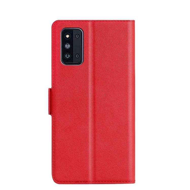 For Samsung Galaxy F52 5G Ultra-thin Voltage Side Buckle PU + TPU Horizontal Flip Leather Case with Holder & Card Slot