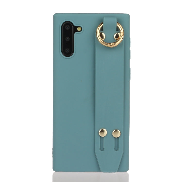 For Galaxy Note10 Shockproof Solid Color TPU Case with Wristband