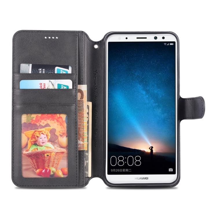 For Huawei Mate10 Lite / Maimang 6 AZNS Calf Texture Magnetic Horizontal Flip PU Leather Case with Holder & Card Slots & Photo Frame