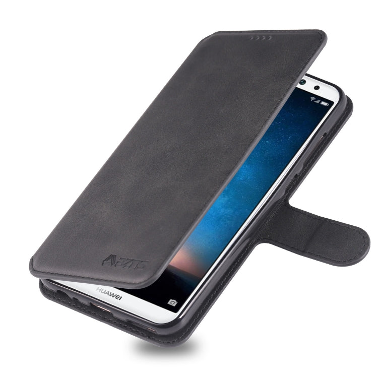 For Huawei Mate10 Lite / Maimang 6 AZNS Calf Texture Magnetic Horizontal Flip PU Leather Case with Holder & Card Slots & Photo Frame
