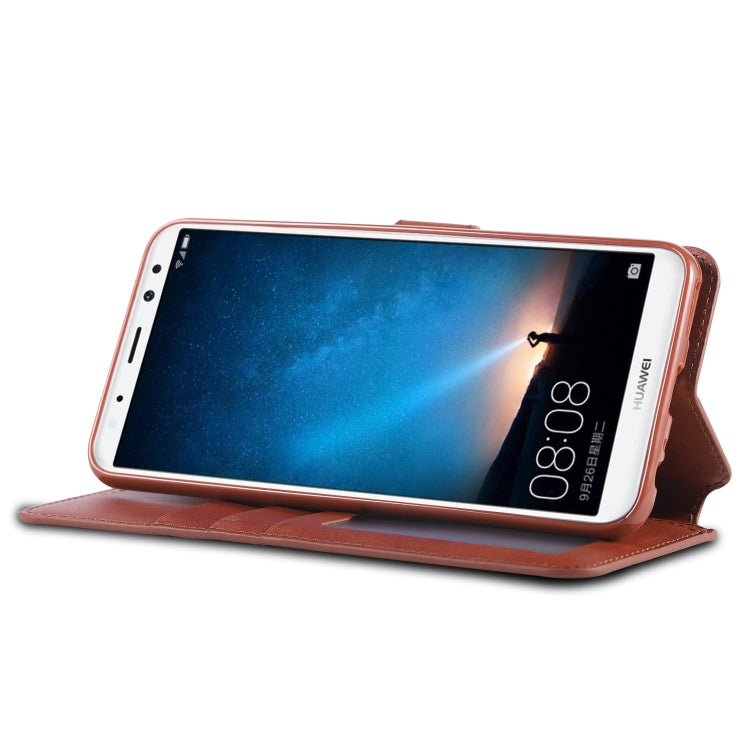 For Huawei Mate10 Lite / Maimang 6 AZNS Calf Texture Magnetic Horizontal Flip PU Leather Case with Holder & Card Slots & Photo Frame