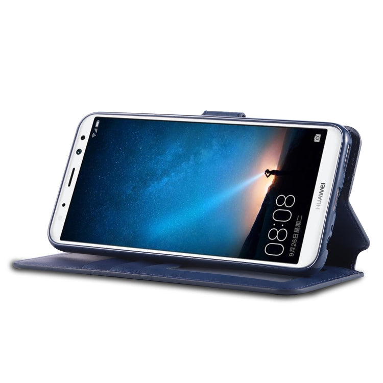 For Huawei Mate10 Lite / Maimang 6 AZNS Calf Texture Magnetic Horizontal Flip PU Leather Case with Holder & Card Slots & Photo Frame