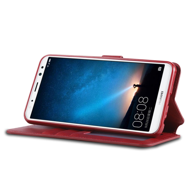 For Huawei Mate10 Lite / Maimang 6 AZNS Calf Texture Magnetic Horizontal Flip PU Leather Case with Holder & Card Slots & Photo Frame