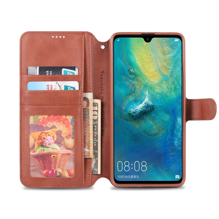 ForHuawei Mate 20 / 20X  AZNS Calf Texture Magnetic Horizontal Flip PU Leather Case with Holder & Card Slots & Photo Frame