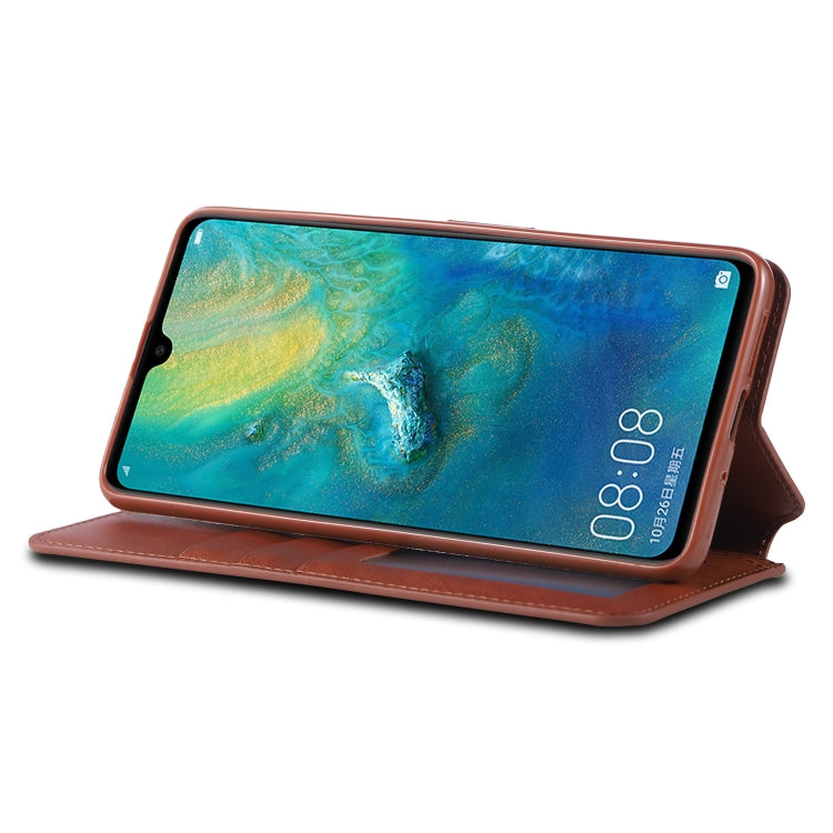 ForHuawei Mate 20 / 20X  AZNS Calf Texture Magnetic Horizontal Flip PU Leather Case with Holder & Card Slots & Photo Frame